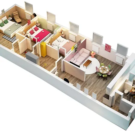 Olive - Scandi - Kingsize - Free Parking Apartment Hannover